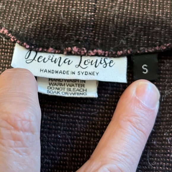 🩷 DEVINA LOUISE Handmade Wool Open Cardigan – Size M/L (estimated) - Picture 2 of 9